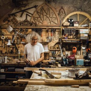 Serge Ivorra dans son atelier DR Aurélia Blanc