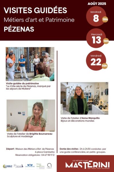 Visites guidées Août Pézenas