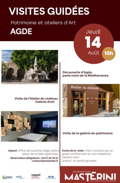 Visite guidée Agde 14 août