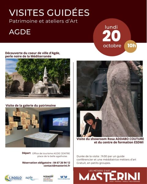 Visite guidée Métiers d'art et Patrimoine_Agde_20 octobre 2025