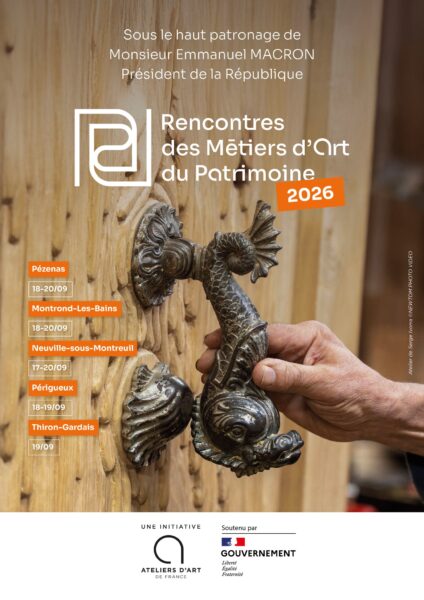 Affiche Rencontres Métiers d'art et patrimoine _AAF