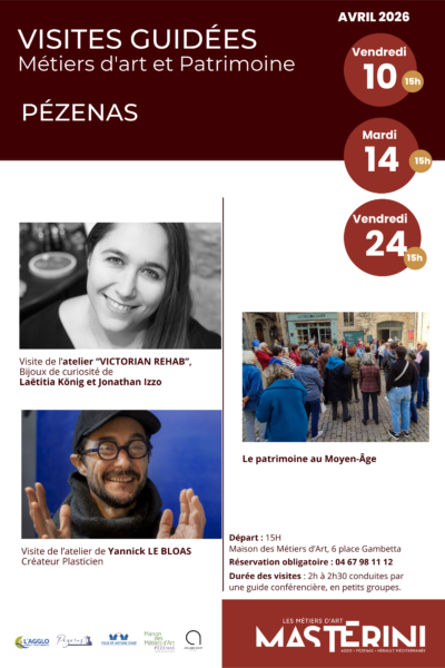 Affiche_Visites guidées_Pézenas_Avril 2026