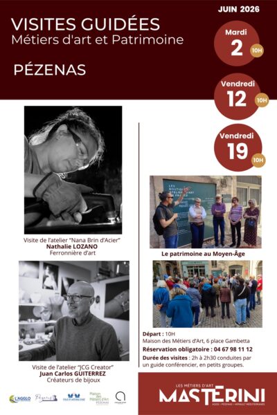Affiche Visites guidées_Pézenas_Juin 2026