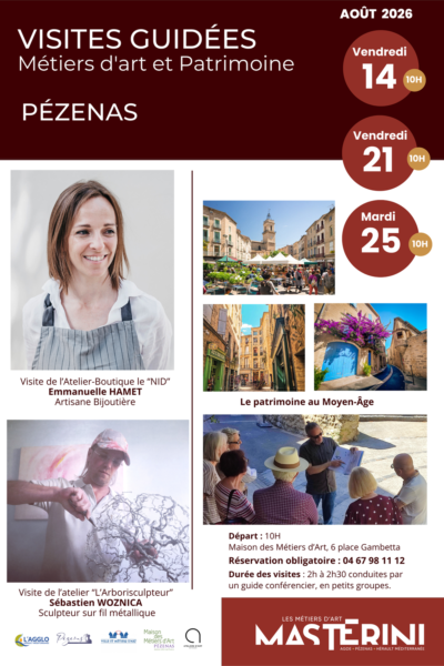 Affiche Web_Visites guidées_Pézenas_Août 2026