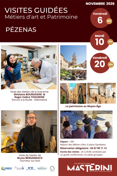 Affiche_Visites guidées_Pézenas_Novembre 2026