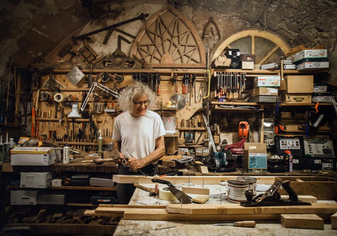 Serge Ivorra dans son atelier ©DR Aurélia Blanc